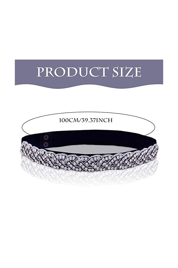 Ceinture Strass Femme Strass Ceinture de Mariée Ceinture Strass Cristal Femme Cristal Strass Ceinture Robe Ceinture Cristal C