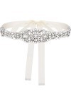 LEEQBCR Strass Ceinture de Mariée, Nuptiale Ruban Ceinture de Mariage avec Cristal Accessoire Elégant Cristal Ceinture de Mar