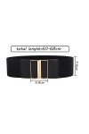 Hazrcvr Ceinture Femme Taille Haute 3 Pièces Ceintures Extensible Ceintures Élastiques Étirées Ceinture Cinch Ceinture Élasti