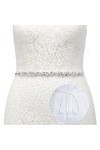 JOLIGAEA Strass Cristal Nuptiale Ruban Ceinture de Mariage Accessoire Pour Robe de Mariée Accessoire Embellissements Ceinture