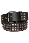 Ro Rox Kraz rivet Ceinture Boucle Casual Hip-Hop Punk Sauvage Faux Cuir, Noir, 120