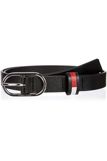 Tommy Jeans Ceinture Ovale Tjw 2.0, Black, 75 Femme