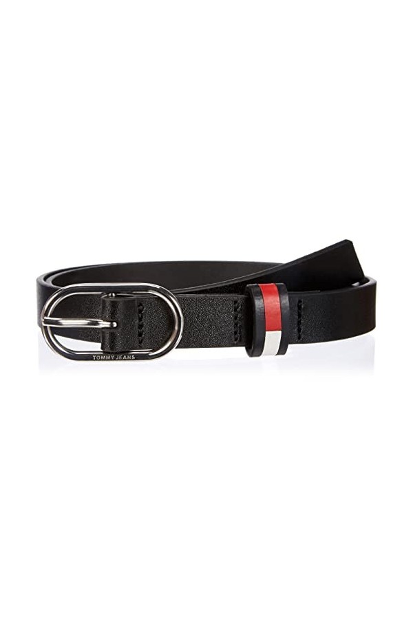 Tommy Jeans Ceinture Ovale Tjw 2.0, Black, 75 Femme