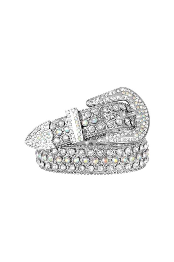 kawehiop Montrez votre style avec une ceinture en strass - Pour les concerts et lusure quotidienne Ceinture en strass Wester