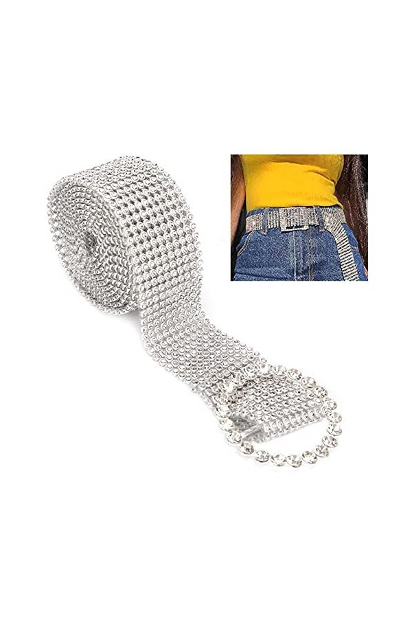 Ceinture en Strass, Ceinture pour Femmes, Taille de Dame, Décoration de Mode Brillante pour la Fête de Mariage