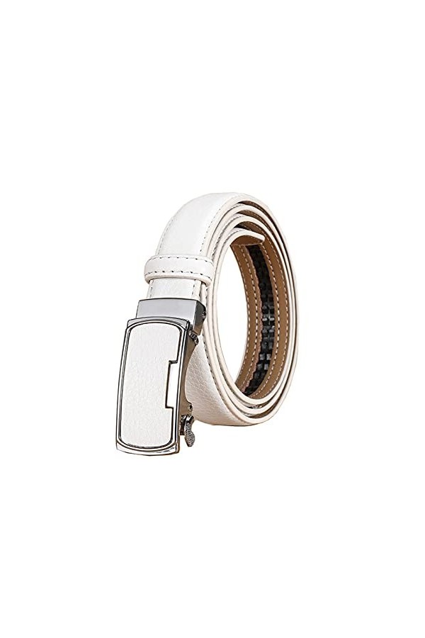 ZWRY 2,3cm Femmes Véritable Ceinture en cuir Avslappnad réglable Ceintures automatique Boucle de ceinture Accessoires Vêtemen