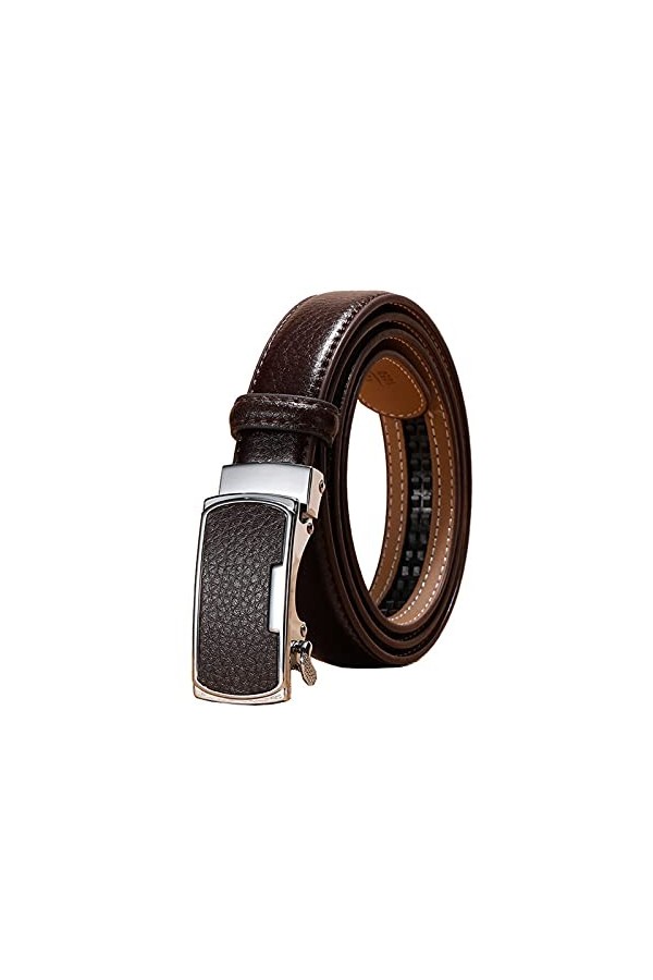 ZWRY 2,3cm Femmes Véritable Ceinture en cuir Avslappnad réglable Ceintures automatique Boucle de ceinture Accessoires Vêtemen
