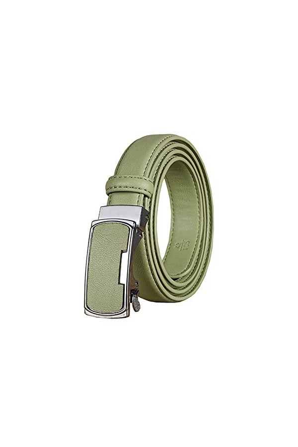ZWRY 2,3cm Femmes Véritable Ceinture en cuir Avslappnad réglable Ceintures automatique Boucle de ceinture Accessoires Vêtemen