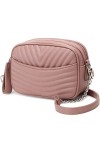 Waniki Petit Sac Bandoulière Femme Chaîne - Sacs à Main Bandouliere Pochettes et Clutches PU Cuir matelassé Besace Sacoche Té