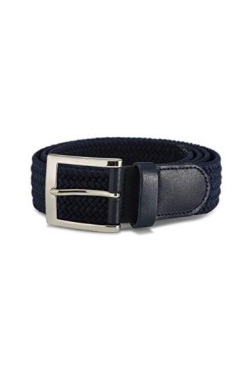 Streeze ceinture de 35 mm. 6 tailles. Tissé, extensible et tressé de boucle en argent idéale avec les Jeans. Small – 3XL Mar