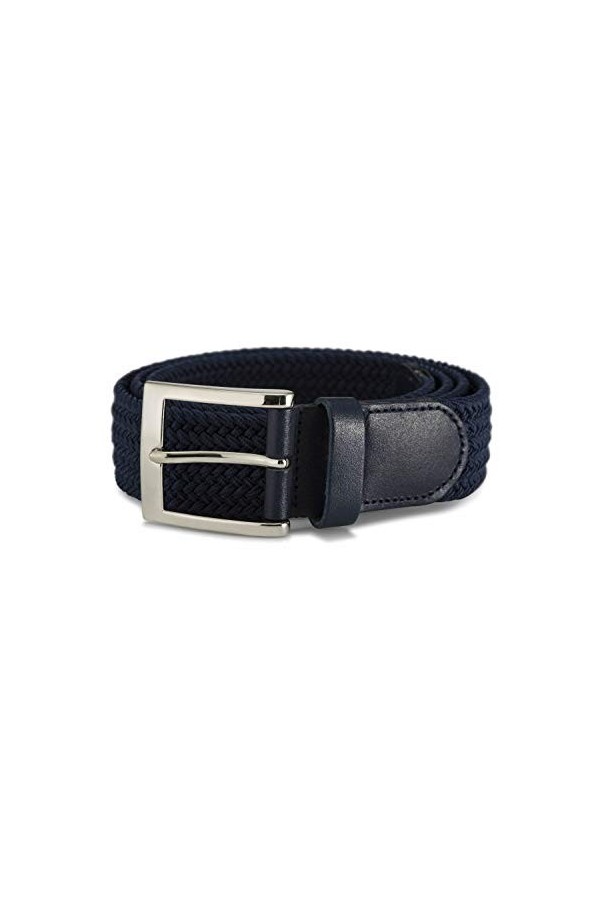Streeze ceinture de 35 mm. 6 tailles. Tissé, extensible et tressé de boucle en argent idéale avec les Jeans. Small – 3XL Mar