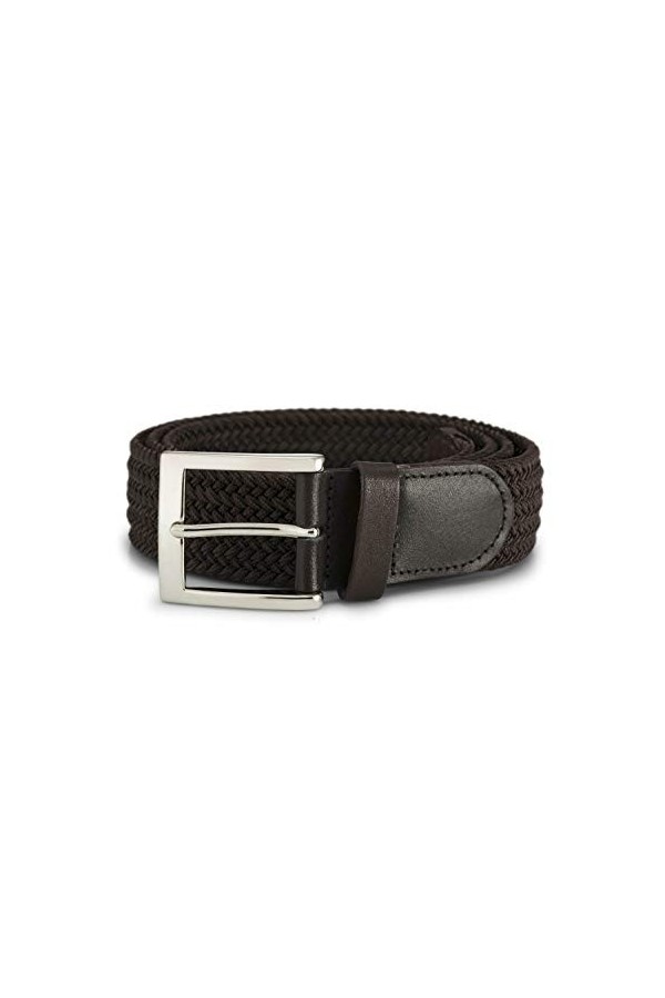 Streeze ceinture de 35 mm. 6 tailles. Tissé, extensible et tressé de boucle en argent idéale avec les Jeans. Small – 3XL Mar