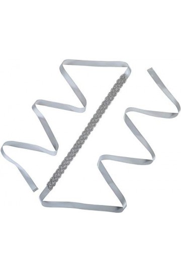 Ulalaza Femme Robe de soirée de Bal décoratif Ceinture de mariée Ceinture de Cristal Sashes Ceinture de Mariage Ceinture de m