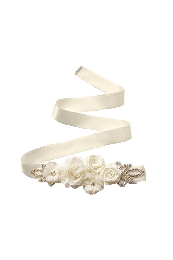 Amorar Femmes Ceinture De Mariage Ceinture Fleur Ceinture De Demoiselle dhonneur Robe Ceinture Cristal Strass Ceinture Bijou