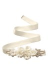 Amorar Femmes Ceinture De Mariage Ceinture Fleur Ceinture De Demoiselle dhonneur Robe Ceinture Cristal Strass Ceinture Bijou