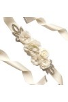 Amorar Femmes Ceinture De Mariage Ceinture Fleur Ceinture De Demoiselle dhonneur Robe Ceinture Cristal Strass Ceinture Bijou