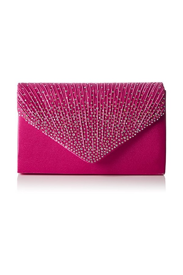 SwankySwans Pochette style enveloppe Abby avec strass pour femme, Rose, Taille unique