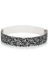 YeeHeen Ceintures Extensibles En Strass Ceinture élastique En Cristal Ceinture Cinch Large Bling Pour Femmes Filles 63CM Whit
