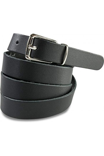fashionchimp ® Ceinture de base pour femmes en cuir lisse 100% véritable, ceinture étroite, largeur environ 2,0cm - Made In G