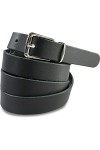 fashionchimp ® Ceinture de base pour femmes en cuir lisse 100% véritable, ceinture étroite, largeur environ 2,0cm - Made In G