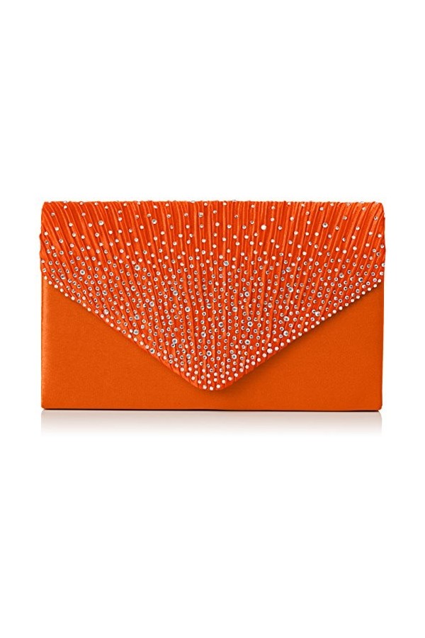 SwankySwans Pochette style enveloppe Abby avec strass pour femme, Rose, Taille unique