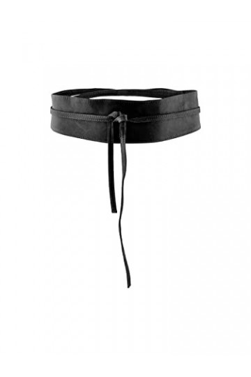 Pieces Vibs - Ceinture - Femme - Noir Black - FR: 80 cm Taille fabricant: 80 