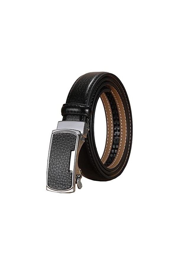 2,3cm de ceinture en cuir de cuir de femme, bande décontractable, ceinture réglable, ceinture automatique, boucle, jeans Acce