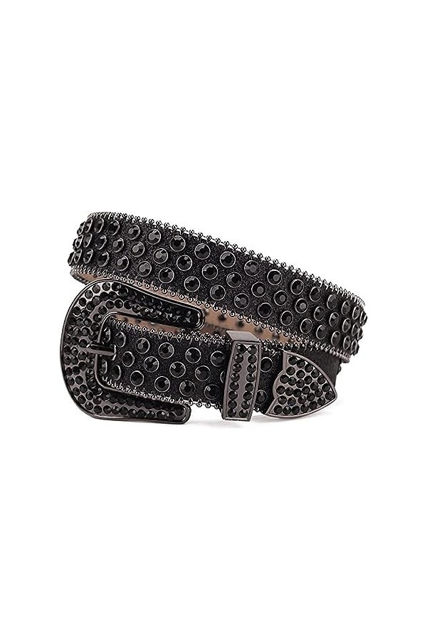 kawehiop Montrez votre style avec une ceinture en strass - Pour les concerts et lusure quotidienne Ceinture en strass Wester