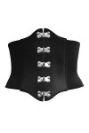BlackButterfly 6 Pouces Élastique Large Corset Taille Ceinture Noir, M 