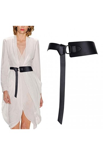 Longwu Ceintures habillées de ceinture en cuir de vachette véritable pour femmes, ceintures à nouer à la taille pour jean man