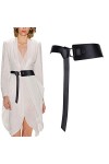 Longwu Ceintures habillées de ceinture en cuir de vachette véritable pour femmes, ceintures à nouer à la taille pour jean man