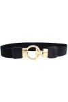 ZYYXB Ceinture élastique pour femme - Ceinture large - Boucle de ceinture - Ceinture élastique - Ceinture extensible pour fem