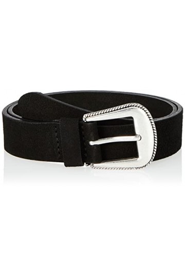 s.Oliver Courroie 2130326 Ceinture, Gris/Noir, 90 cm Femme