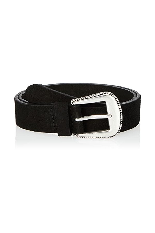 s.Oliver Courroie 2130326 Ceinture, Gris/Noir, 90 cm Femme