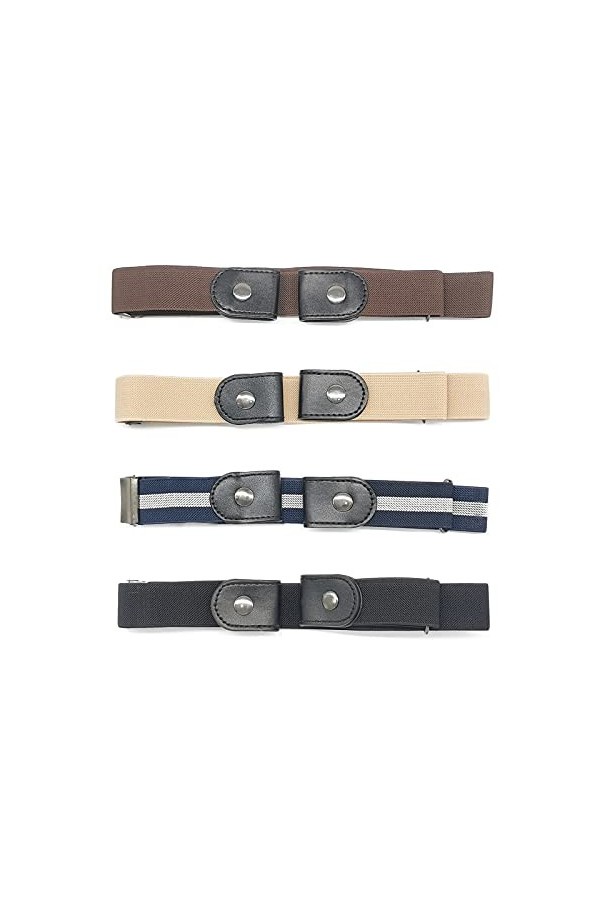 TRADERPLUS Ceinture élastique invisible sans boucle Ceintures élastiques sans boucle pour jeans pantalons robes