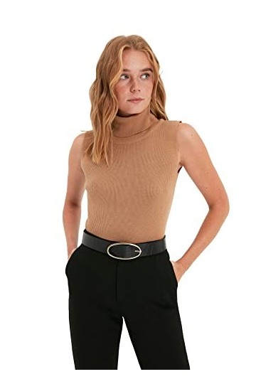 Trendyol Lot Femme Kroco Black and Brown Croco Ceinture 2 pièces Multicolore