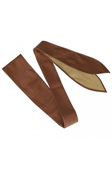 Allegra K Ceintures pour femmes enroulées autour de la ceinture Obi Ceinture large pour les robes Marron 65-72cm/25.59-28.35"