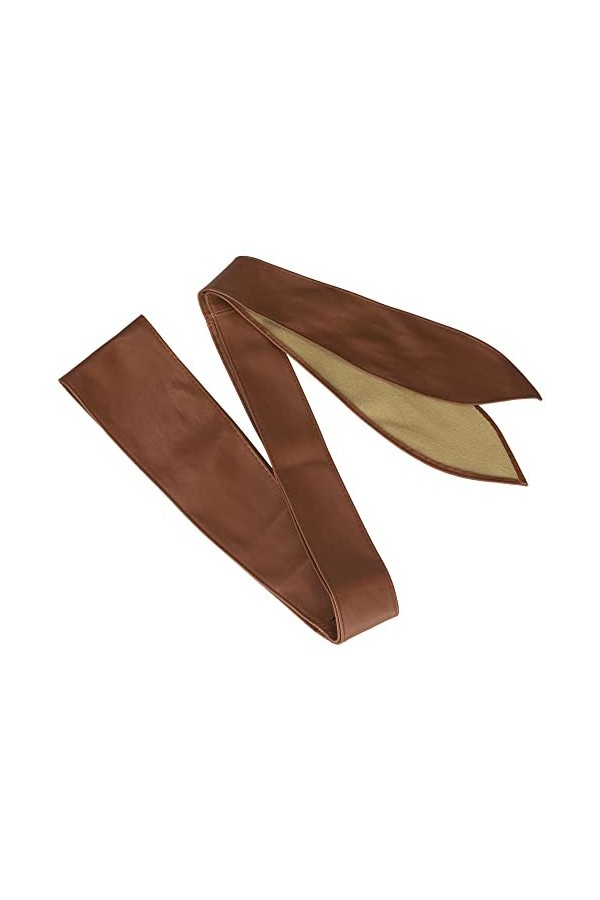 Allegra K Ceintures pour femmes enroulées autour de la ceinture Obi Ceinture large pour les robes Marron 65-72cm/25.59-28.35"