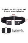 Xionghonglong Ceinture Homme Femme,5pcs Ceinture Élastique,Ceinture Élastique Invisible Unisexe,Ceinture extensible,Ceintures