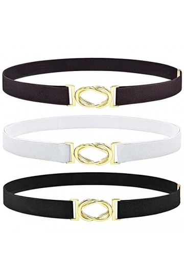 DUOXIN 3 Pièces Ceinture Élastique pour Femme, Ajustable Ceintures Extensible Élastique Sangle Ceinture pour Robe, Chemise, P