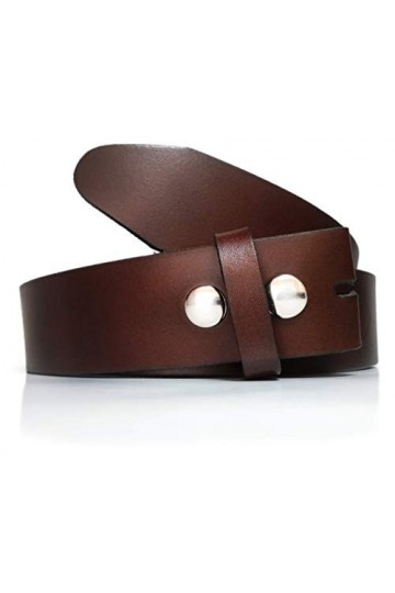 almela - Ceinture sans boucle homme et femme - Cuir véritable - largeur 4 cm - Boucle interchangeable - 40 mm - Sangle boucle