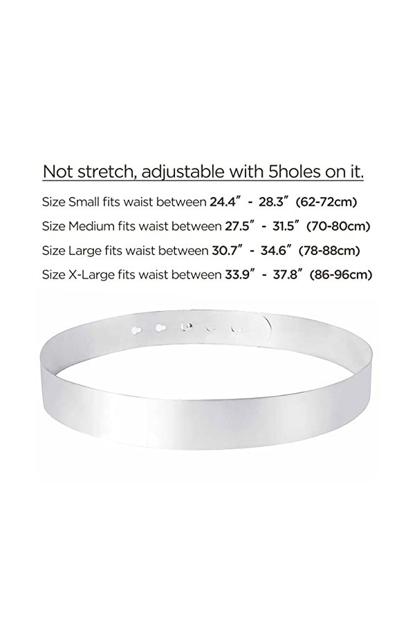 BABEYOND Ceinture de Robe en Métal Ceinture de Robe Mariée Courroie Métal Ceinture Mince Ceinture Élégant pour Robe Décoratio