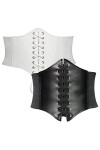 UZSXHJ Femme Corset Élastique Large Taille 2 Pièces Ceinture Ceinture Corset Steampunk Rétro Ceinture Taille Élastique Attach