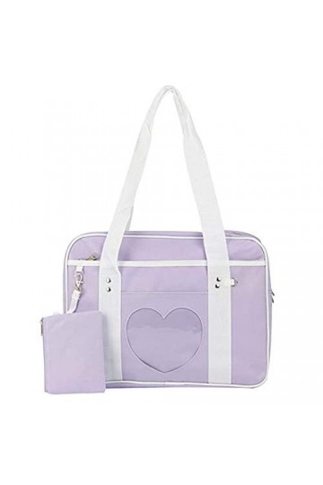 AlwaySky Femme Ita Sacs portés épaule PVC Sac à main Sac à Bandouliere Sachet Bourse Pochettes Sacoche pour Lolita Comic DIY 
