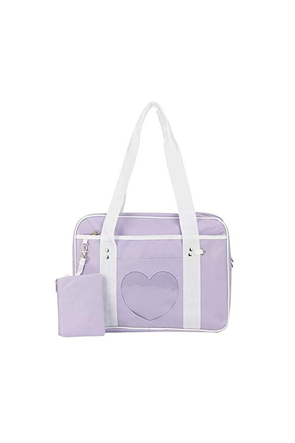 AlwaySky Femme Ita Sacs portés épaule PVC Sac à main Sac à Bandouliere Sachet Bourse Pochettes Sacoche pour Lolita Comic DIY 
