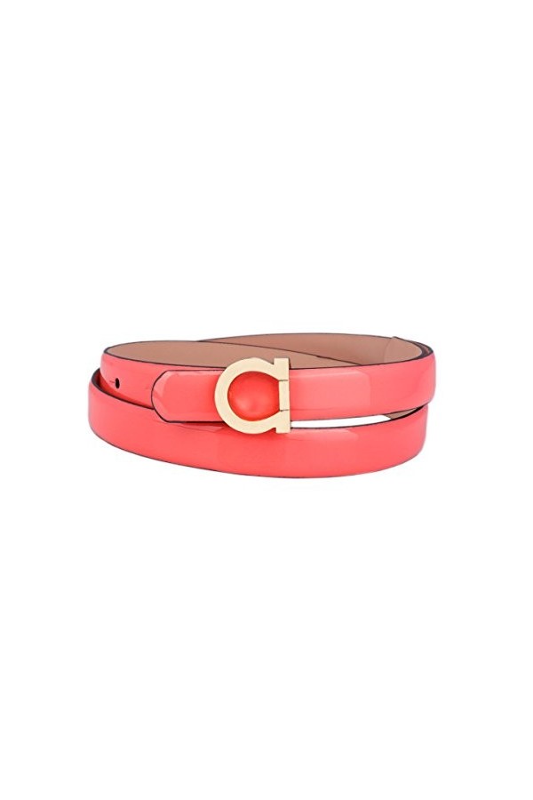 Adoptfade Ceinture élégante pour femme - Taille étroite - Pour robe et pantalon, Rouge pastèque, M