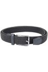 Leoodo Ceinture extensible pour homme et femme - Ceinture élastique et extensible tressée avec boucle en métal, anthracite, 1