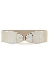 Day of Saturn Ceinture élastique pour femme - Blanc - Taille unique