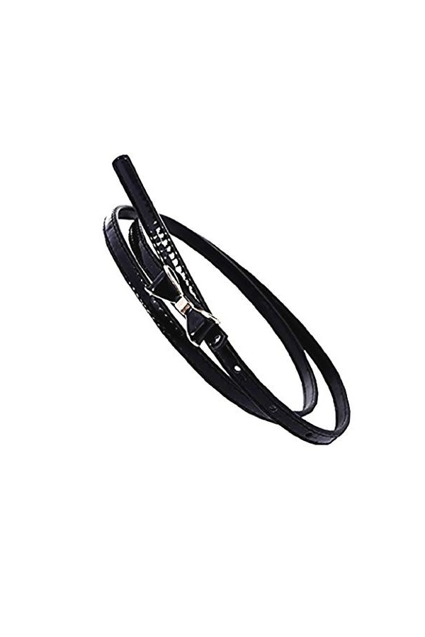 Inception Pro Infinite Ceinture femme - fine - noire - Simili cuir - Boucle - nœud LT - 286