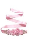Amorar Femmes Ceinture De Mariage Ceinture Fleur Ceinture De Demoiselle dhonneur Robe Ceinture Cristal Strass Ceinture Bijou